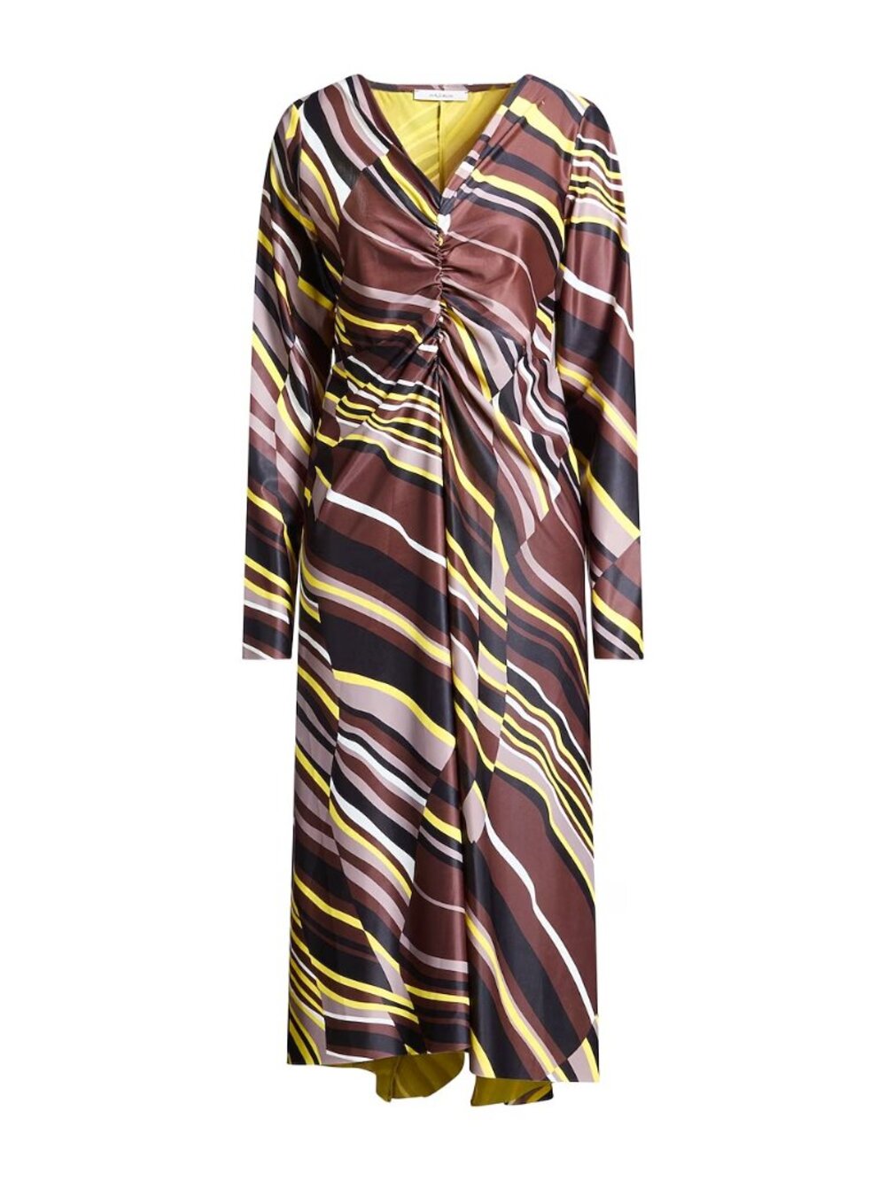 RRP 340$ MALÌPARMI Women's Midi Dress Polyester, Elastane